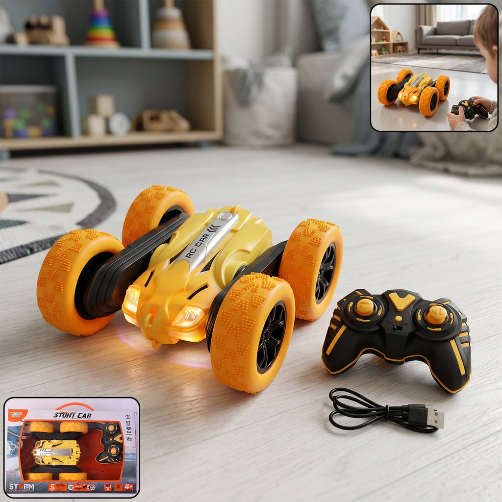 Durable high-speed remote control stunt car
