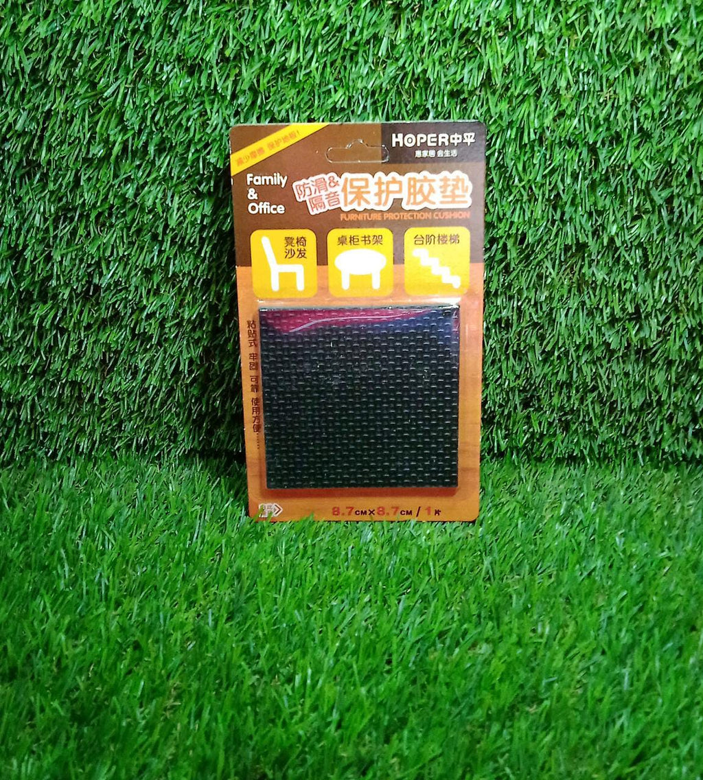 Self-adhesive square pad packaging with product details.