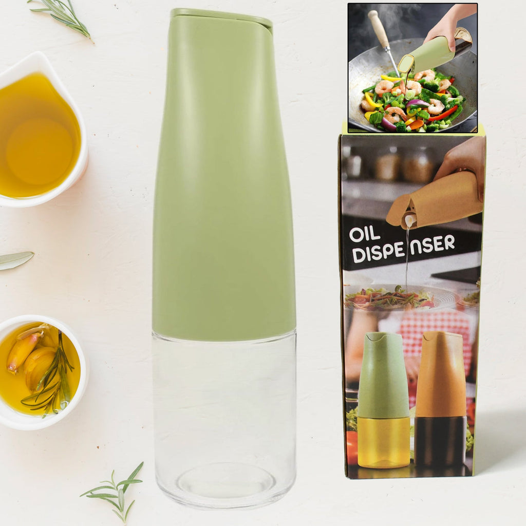 Oil Dispenser 500ml – Auto Open Lid, Non-Drip Bottle