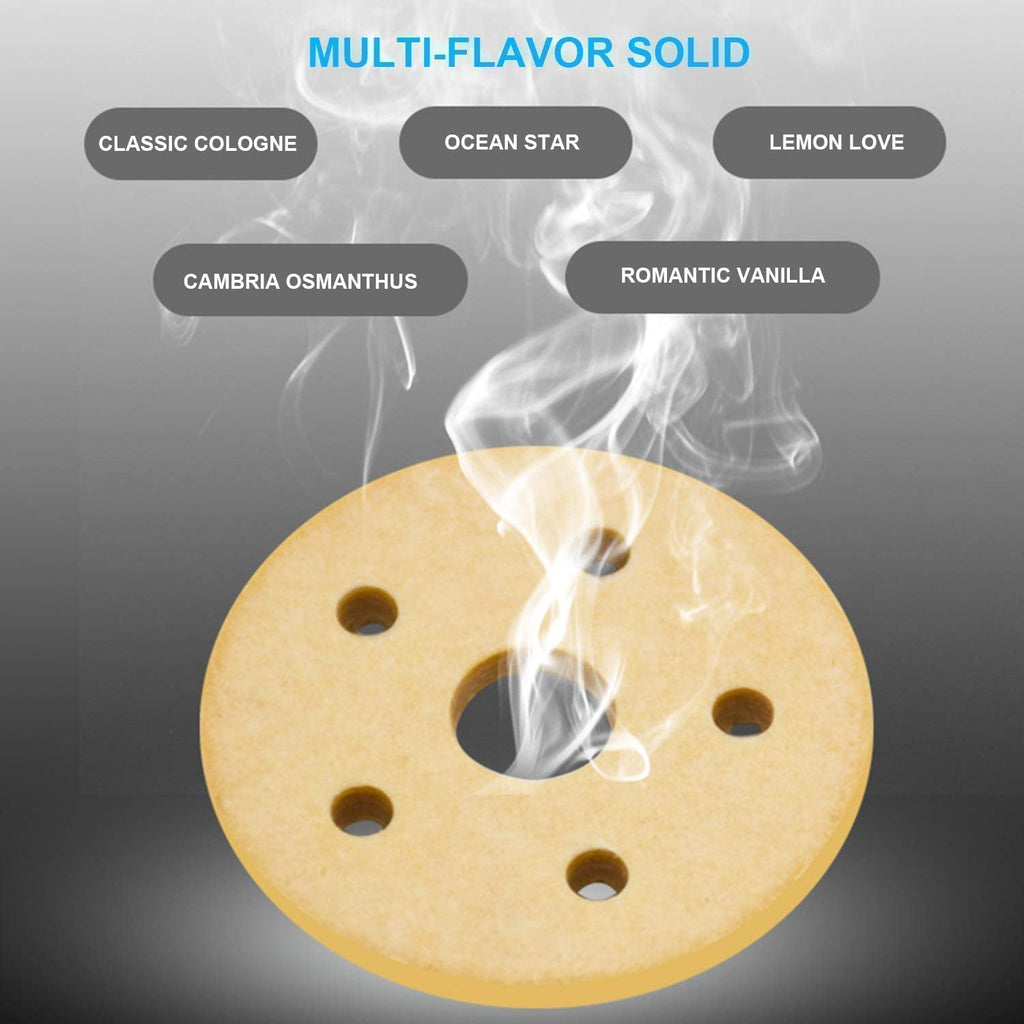 Innovative double-ring rotating car perfume diffuser on a dark surface.