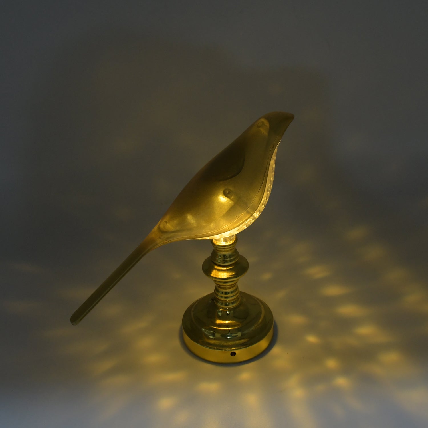 Close-up of the decorative Crystal LED Table Lamp, showcasing its intricate design.