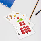 Individual wooden math learning blocks, perfect for hands-on counting and calculations.