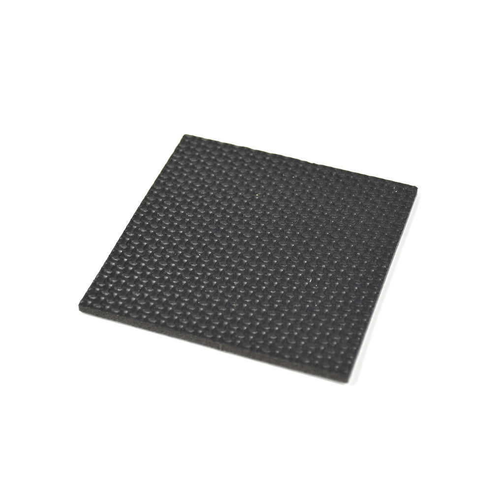 Multiple uses of self-adhesive anti-slip furniture pads on various household items.