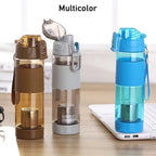 Base of the Own Hydrate alkaline water bottle with product details.
