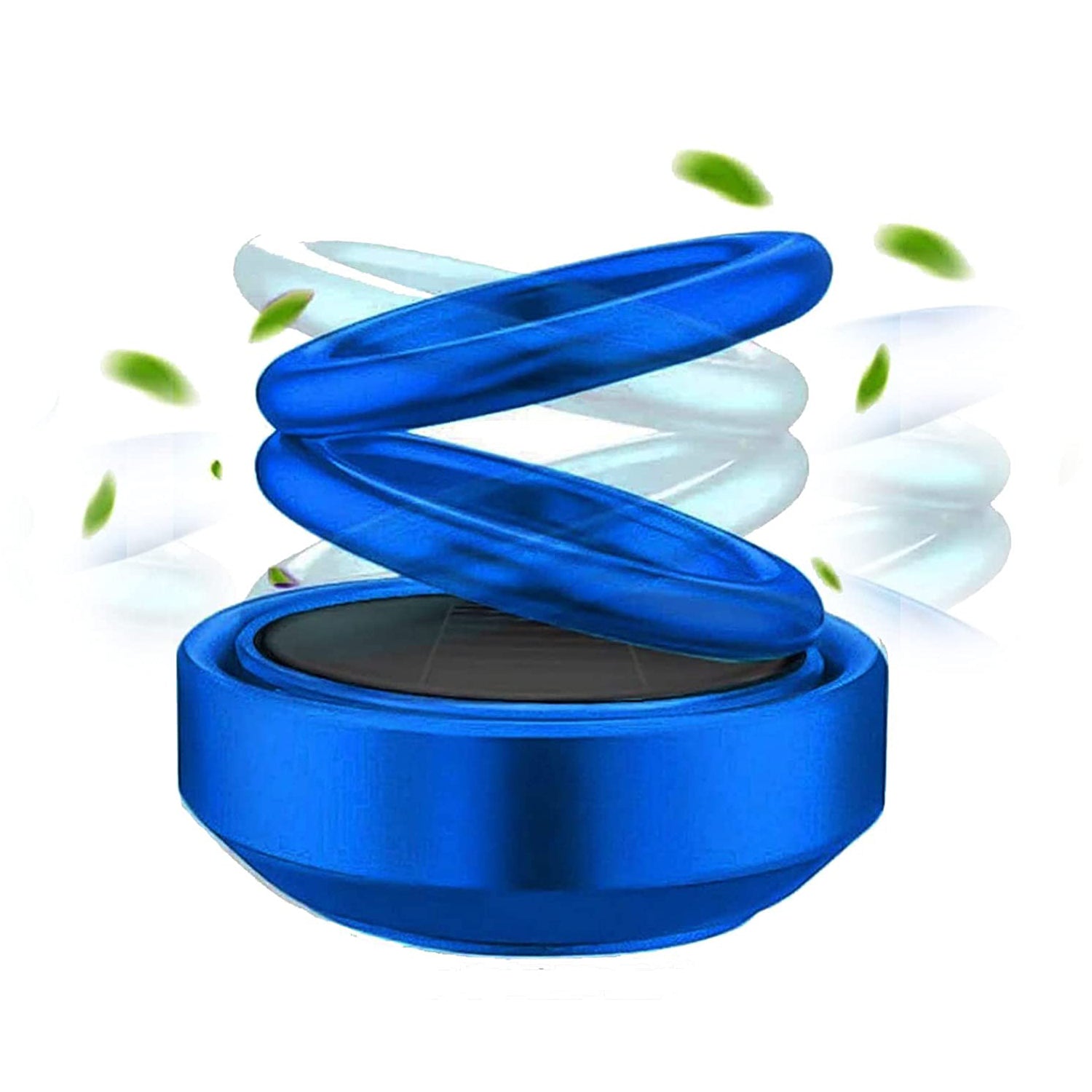 The eco-friendly solar-powered air freshener designed for car dashboards.