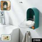 Wall Mounted Soap Holder With Drain Tray (1 Pc)