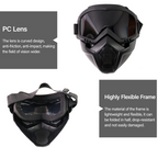 Side ventilation holes on the goggles mask to enhance airflow and prevent fogging.