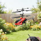 Diagram illustrating the key features and components of the Remote Control Helicopter toy.