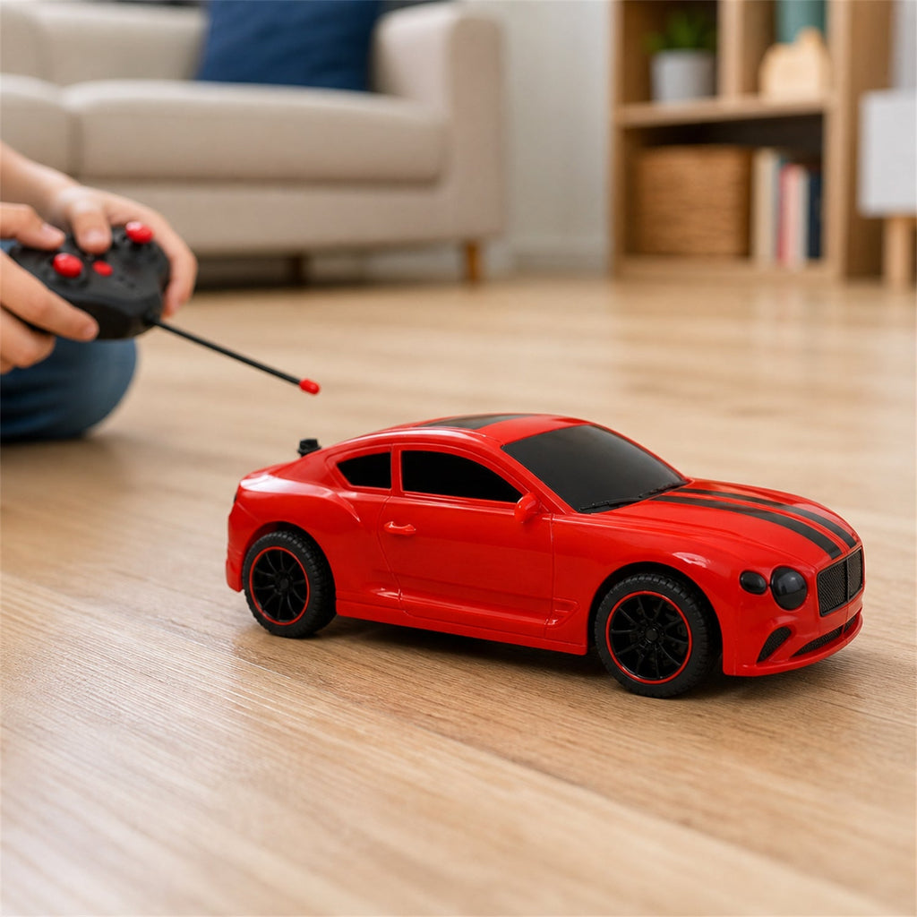 Indoor and outdoor toy sports car for kids with bright LED lights