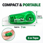 Portable Dry Correction Tape With Precision Applicator For School And Office Use