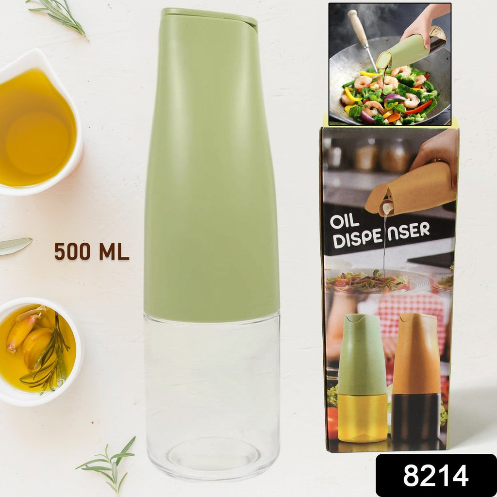 Oil Dispenser 500ml – Auto Open Lid, Non-Drip Bottle
