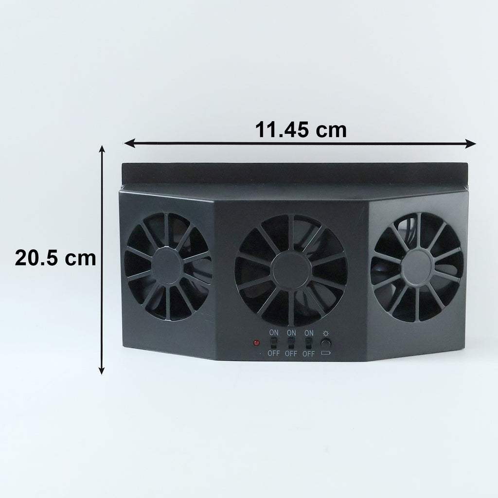 Solar Powered Car Window Ventilation Fan (1 Pc)