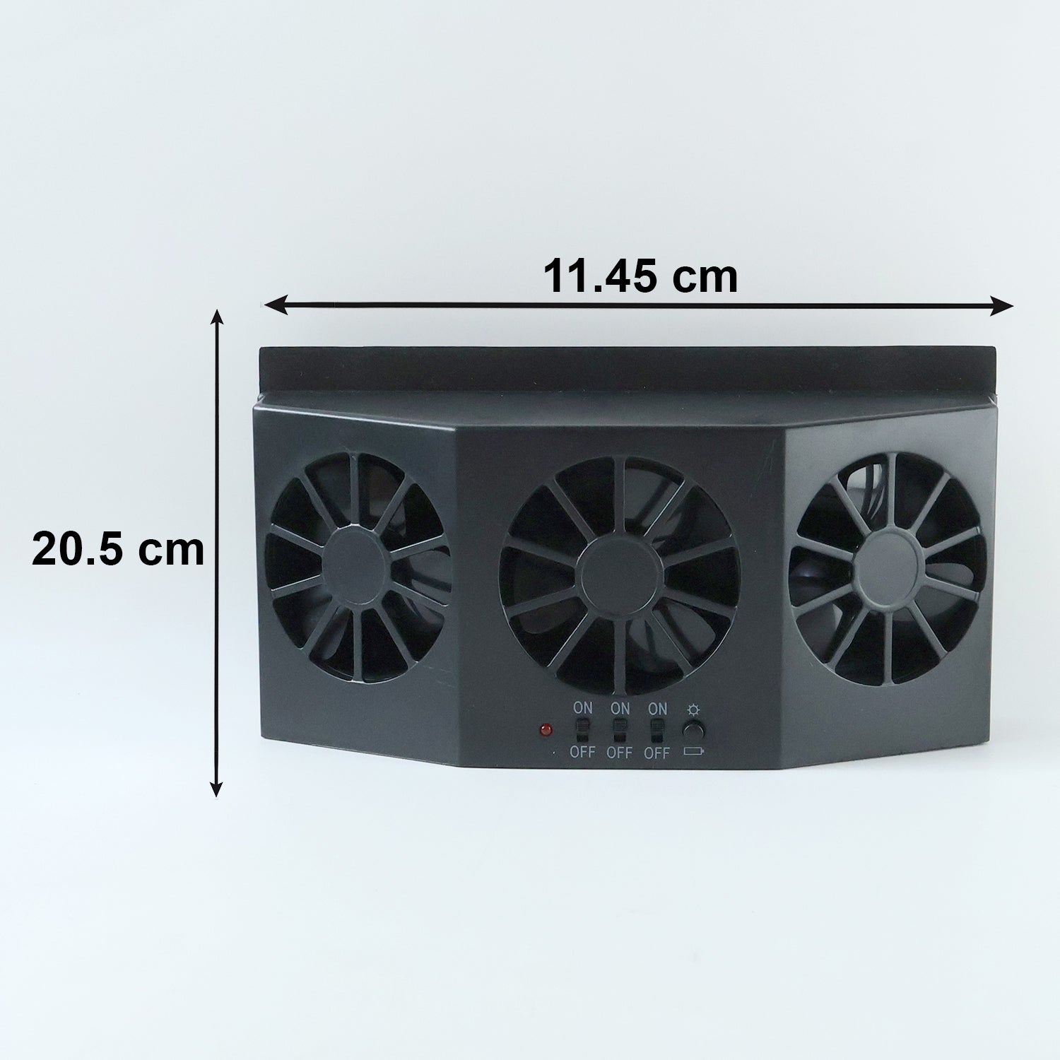 Solar Powered Car Window Ventilation Fan (1 Pc)