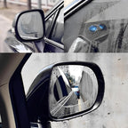 Anti-fog rearview mirror film providing HD clear protection