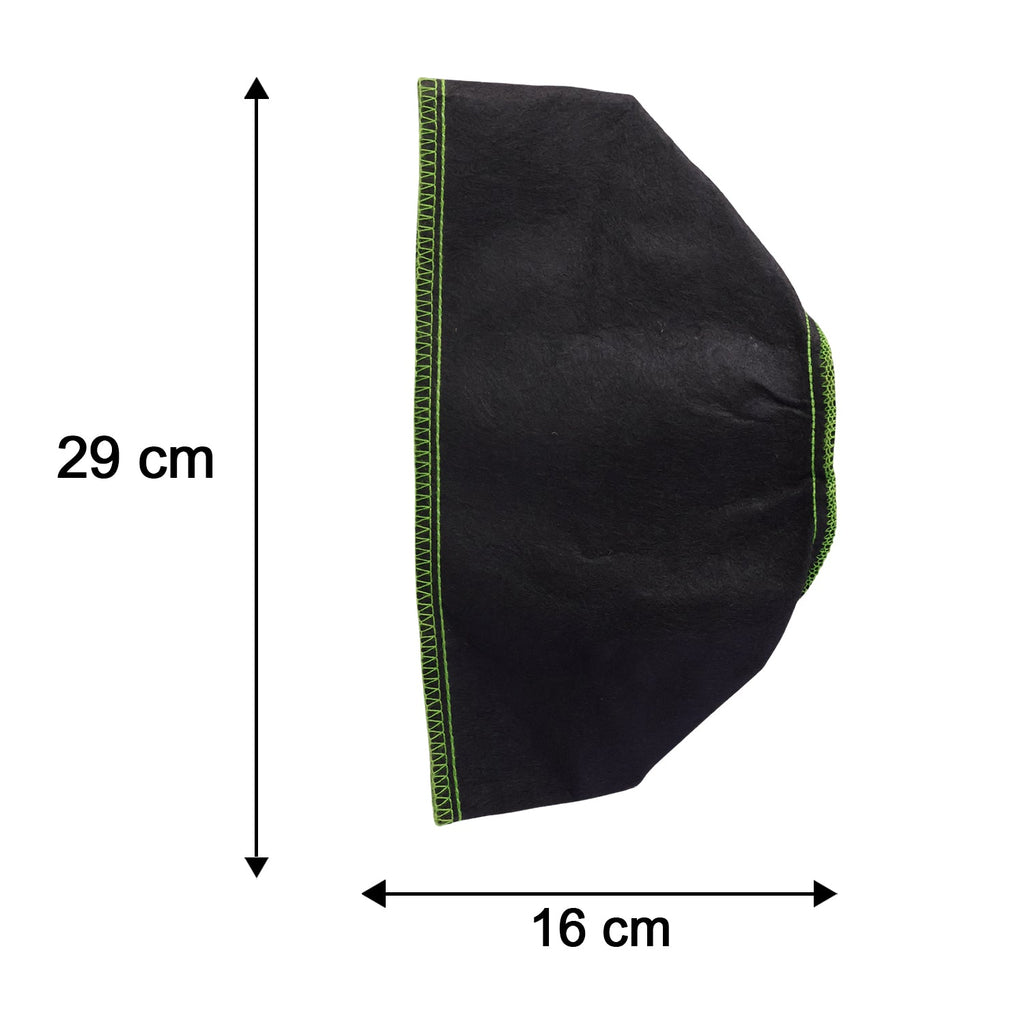 Front view of compact foldable fabric storage box