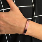 Elegant Rose Gold-plated Open Cuff Bracelet Kada (1 Pc)