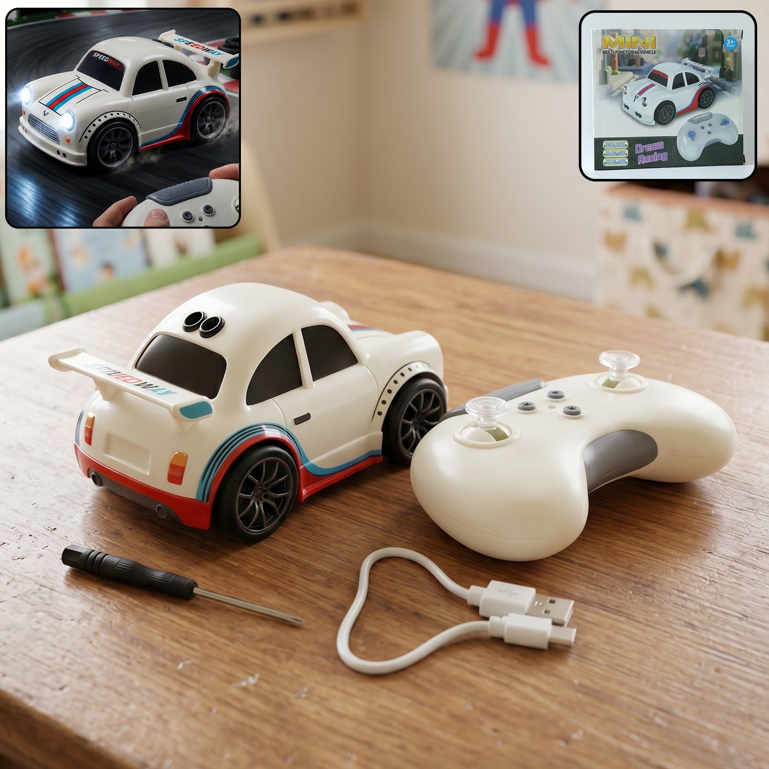 Mini RC racing car toy remote control with sporty design