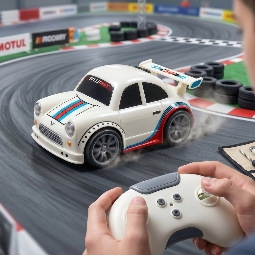 Detail of RC car remote control features