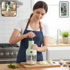 Manual Push Vegetable Chopper 1100 Ml Approx