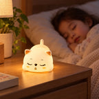Cute Sleeping Cat Night Light With Warm Glow For Bedside And Room Decor (1 Pc)