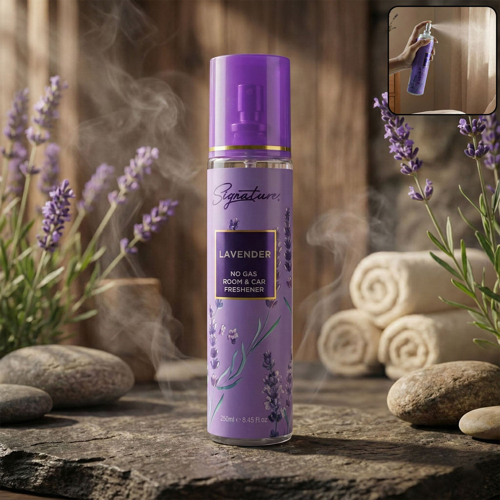 Lavender room and car freshener spray bottle 250ml with soothing lavender scent