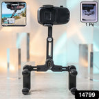 Car Rear View Mirror Phone Holder  360 Adjustable  Retractable
