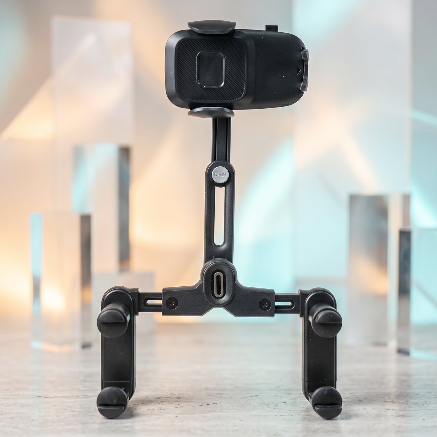 Car Rear View Mirror Phone Holder  360 Adjustable  Retractable
