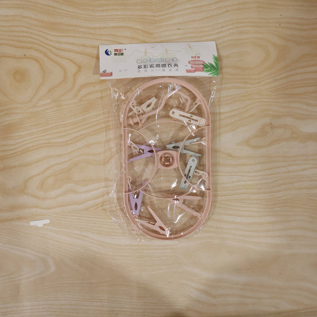Multipurpose Plastic Hanger Clips Set  Strong Clothes Gripping Tool
