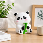 Cute Panda Hugging Bamboo Led Night Lamp For Bedside And Room Decoration (1 Pc)