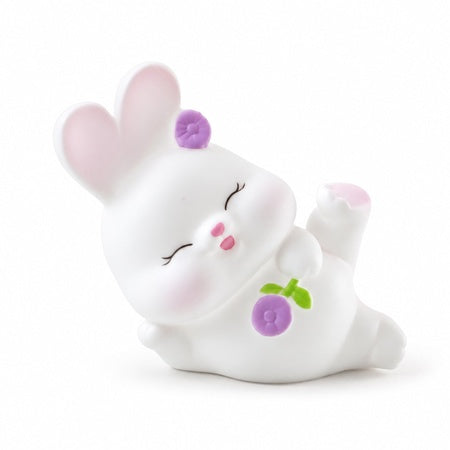 Cute Reclining Rabbit Night Light With Warm Glow For Bedside Decoration (1 Pc)