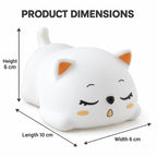 Cute Sleeping Cat Night Light With Warm Glow For Bedside And Room Decor (1 Pc)