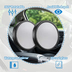 360 Degree Adjustable Car Blind Spot Mirror (2 Pc)