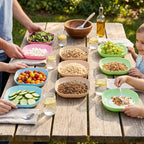 11 In 1 Plastic Snack Serving Plates Set Multi-compartment Party Snack Tray