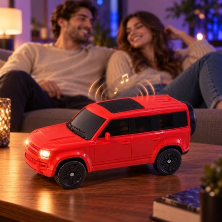 Car Shaped Wireless Speaker With Light Up Headlights And Audio Controls Bis Certified (1 Pc)