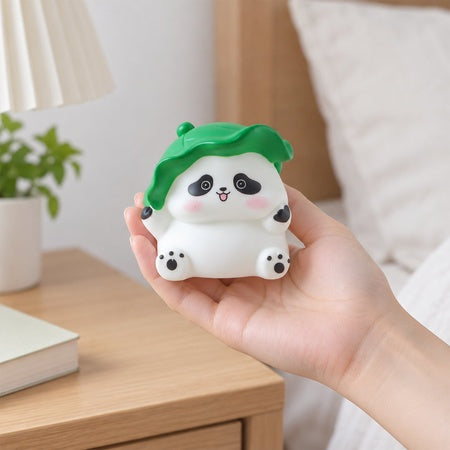 Cute Panda Led Night Lamp With Soft Warm Glow For Bedroom Decor (7x7.5cm 1 Pc)