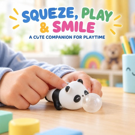 Cute Panda Bubble Squishy Toy With Squeeze And Release Action For Games (1 Pc)